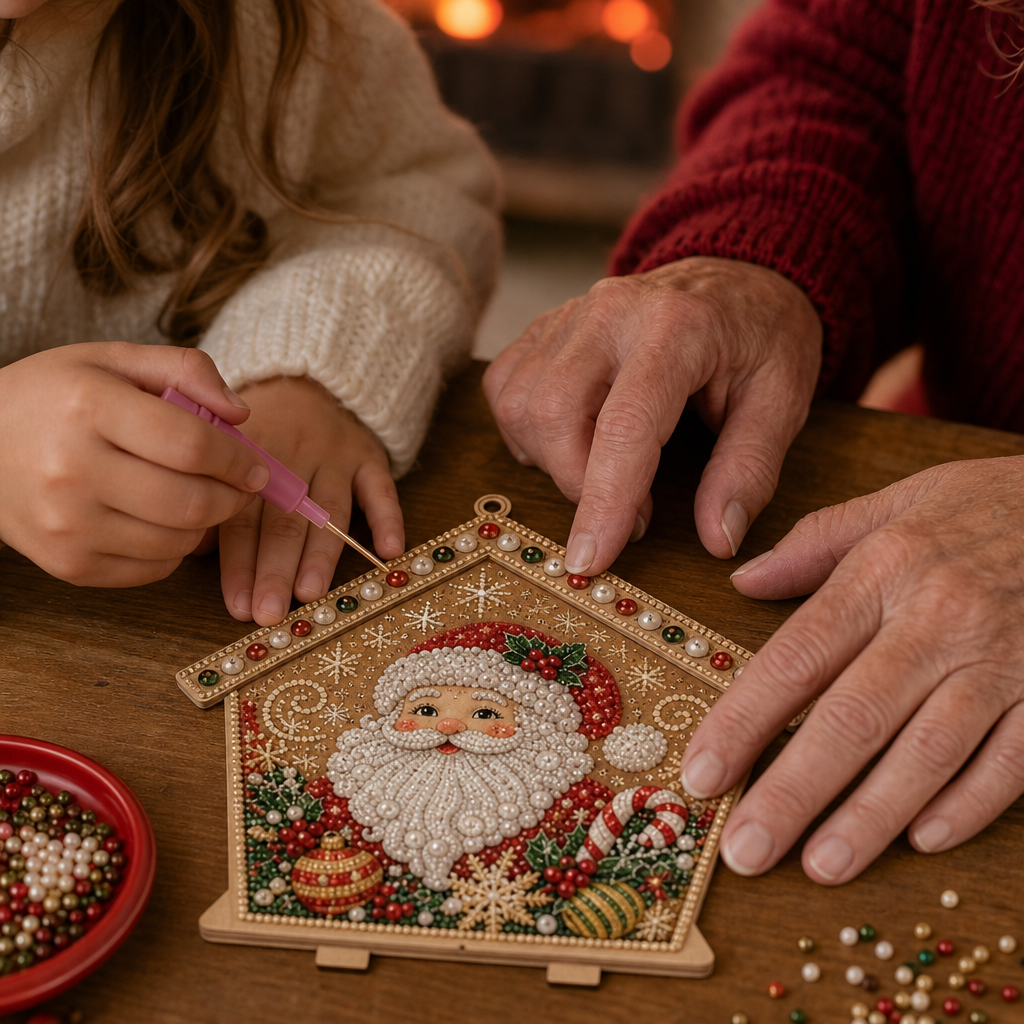 3D Pearl Gingerbread House Craft Kit