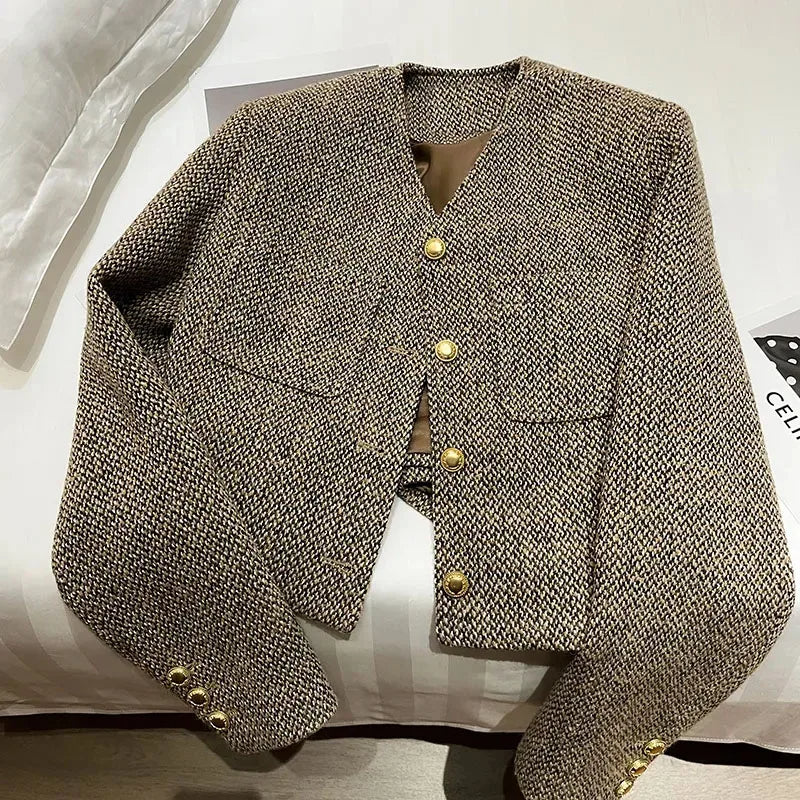 Image of Alison | Women's Cropped Button-Front Jacket