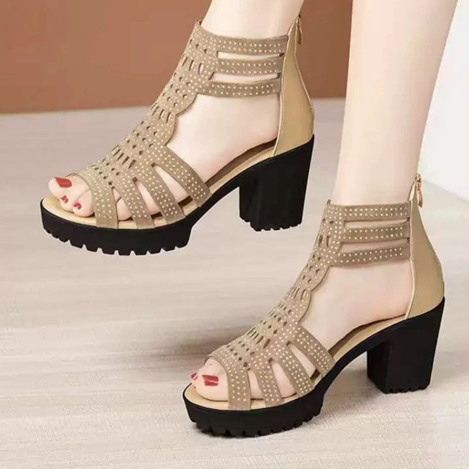 Angela | Women's Strappy Heel Sandals - Image 2