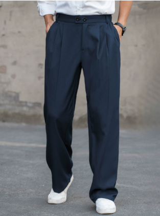 Image of Beau | Men's Pleated Wide Leg Dress Pants