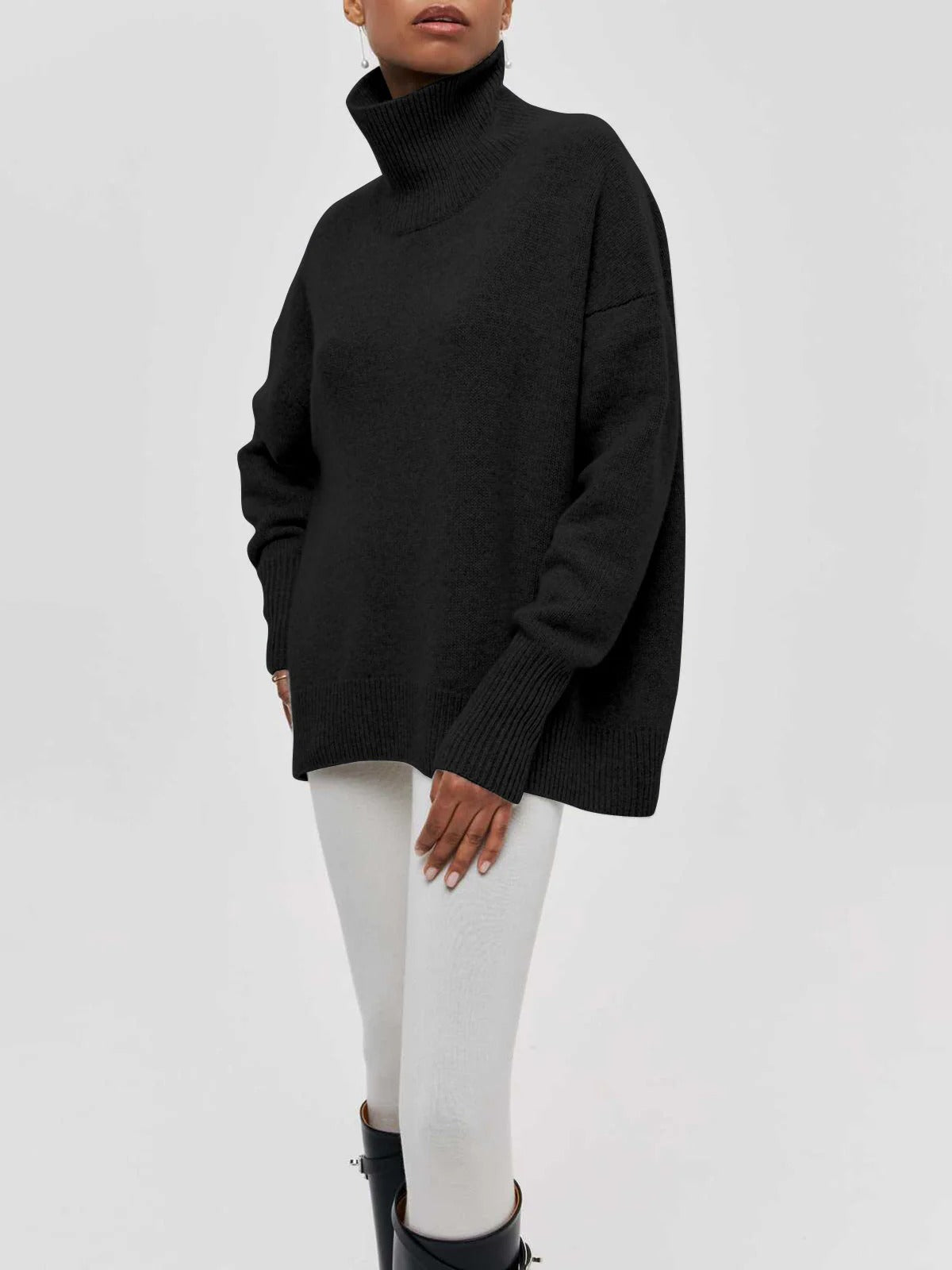Image of Betty | Women's Oversized Turtleneck Sweater