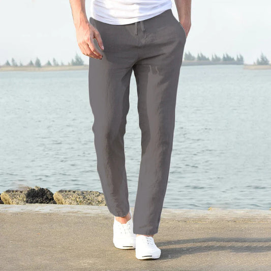 Image of Blake | Men's Drawstring Straight Leg Casual Pants