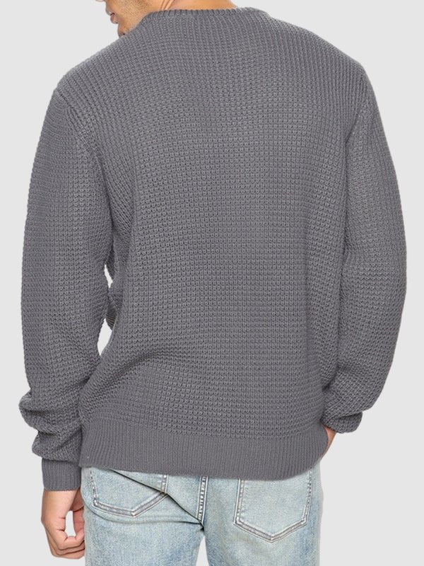 Image of Bobby | Men's Textured Knit Crew Neck Sweater