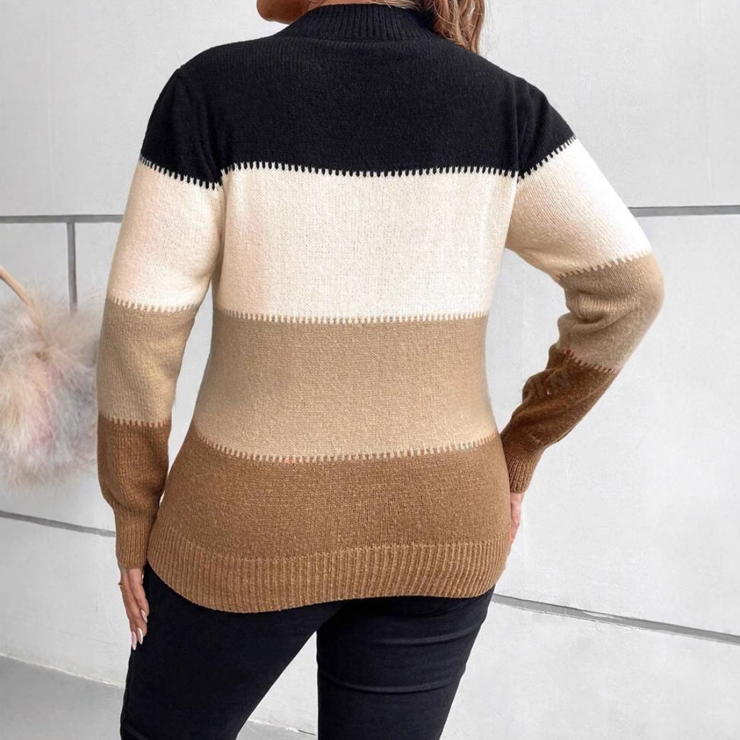 Image of Brenda | Women's Striped Relaxed Fit Sweater