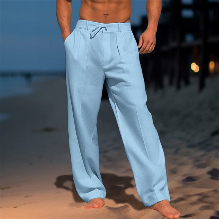 Image of Cameron | Men's Wide Leg Drawstring Pants