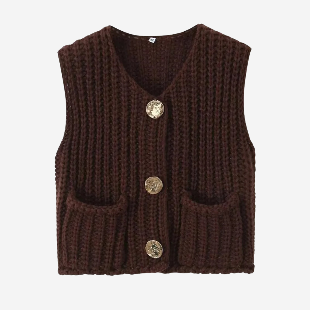 Image of Cara | Women's Button Front Sweater Vest
