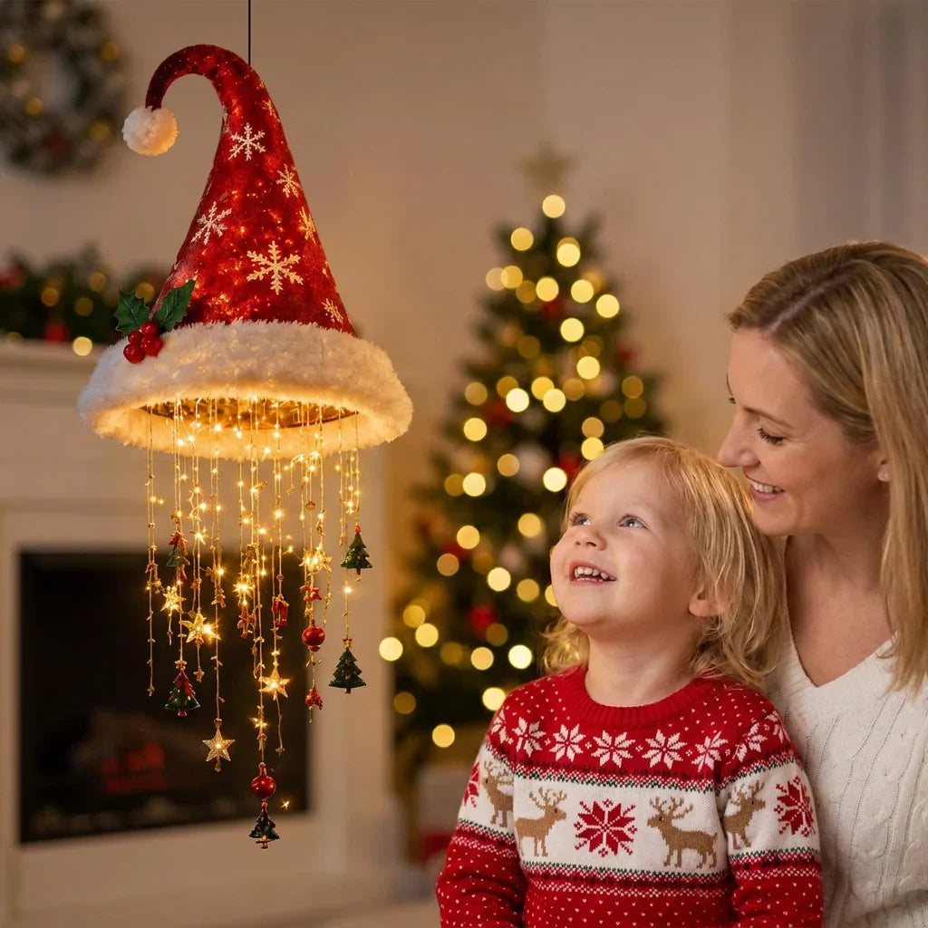 Christmas Hat with LED Lights for Festive Moments