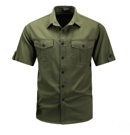 Clinton | Men's Short Sleeve Button-Down Shirt - Image 2