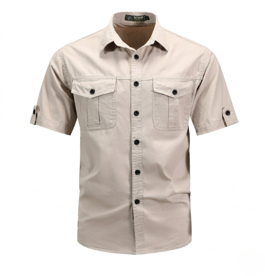 Clinton | Men's Short Sleeve Button-Down Shirt - Image 4
