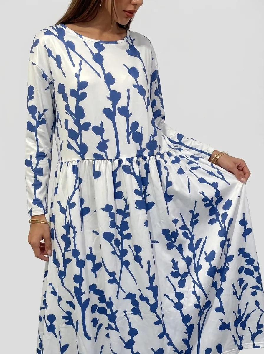 Coastal Floral Midi Dress