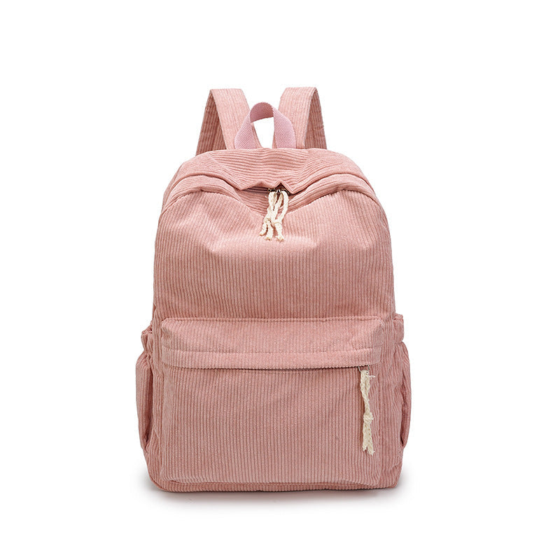 Corduroy Fabric Backpack