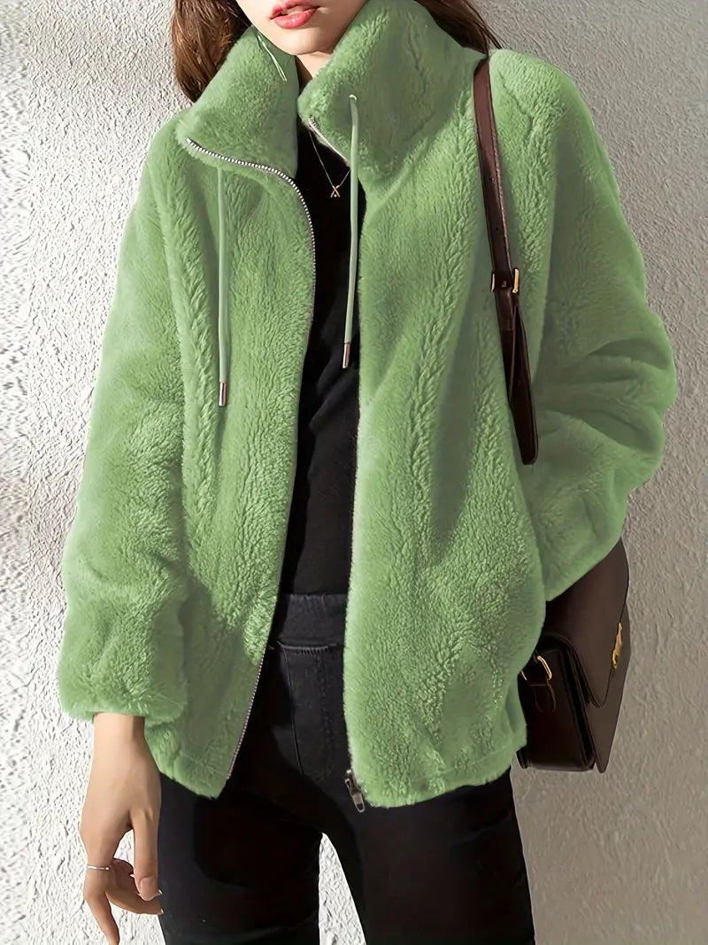 Image of Cynthia | Women's Zip-Up Relaxed Fit Coat