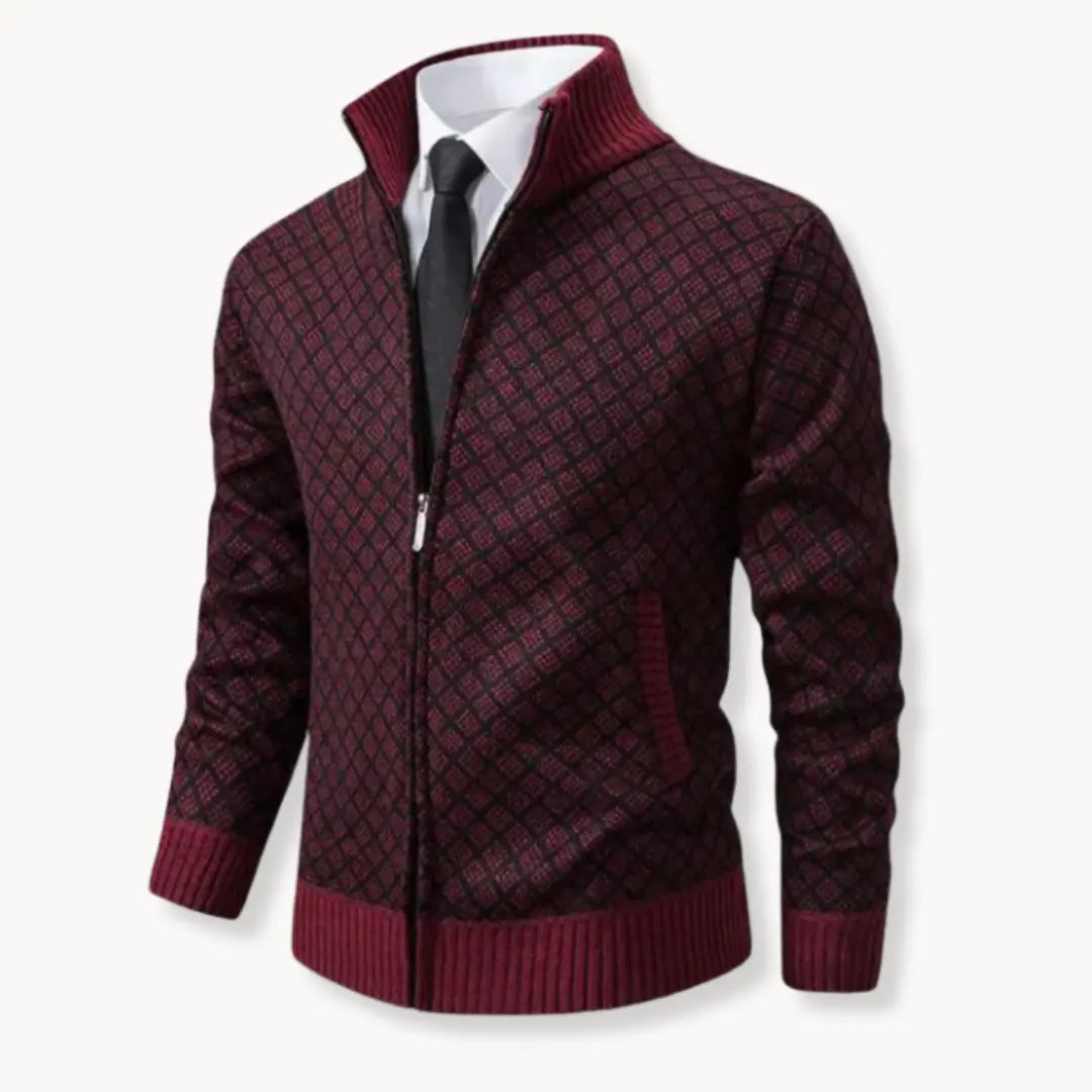 Image of Dale | Men's Full-Zip Stand Collar Sweater Jacket