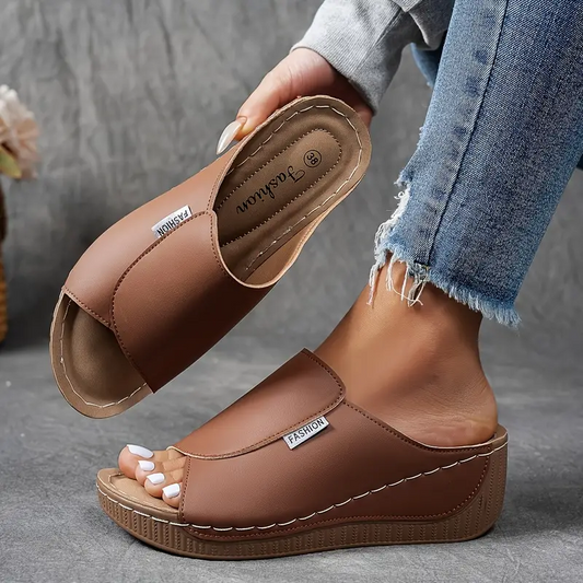 Image of Daniela | Women's Wedge Slide Sandals