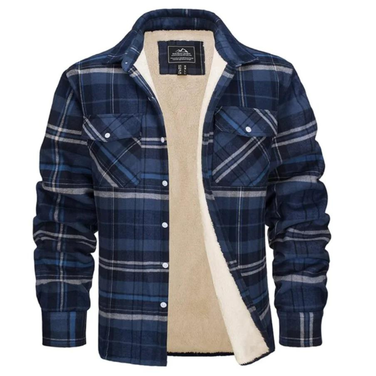 Image of Dawson | Men's Sherpa Lined Plaid Jacket