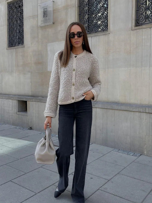 Image of Diane | Women's Button-Front Relaxed Fit Cardigan