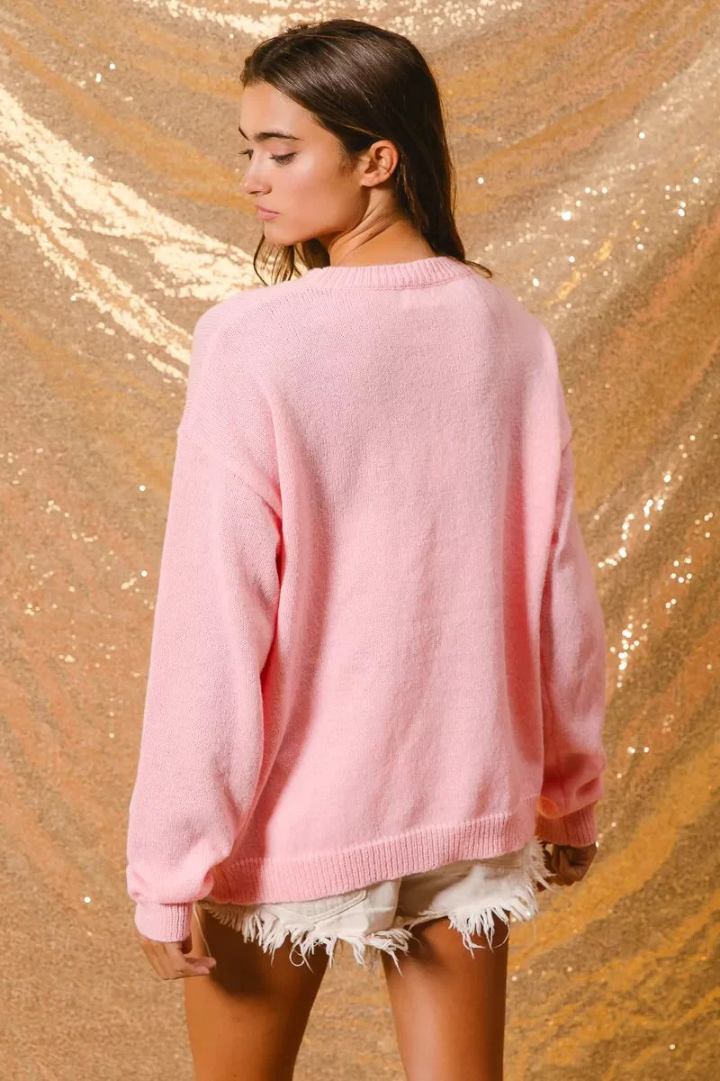 Image of Donna | Women's Novelty Christmas Crew Neck Sweater