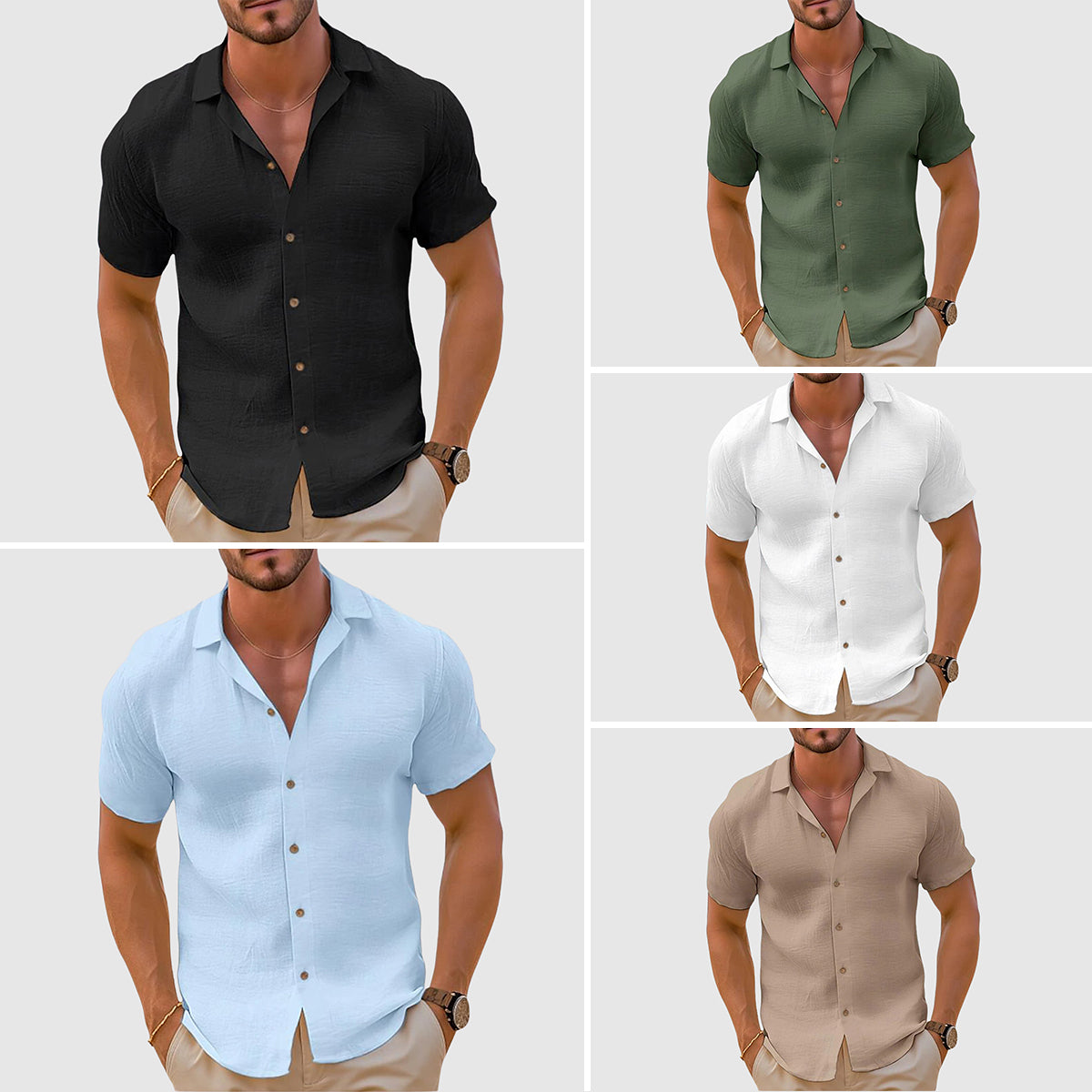 Image of Douglas | Men's Button-Down Casual Shirt
