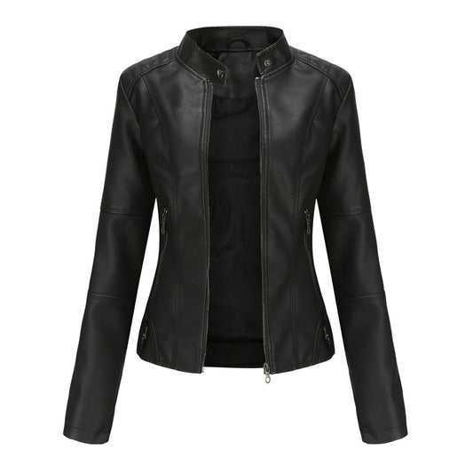Image of Elsie | Women's Fitted Band Collar Jacket