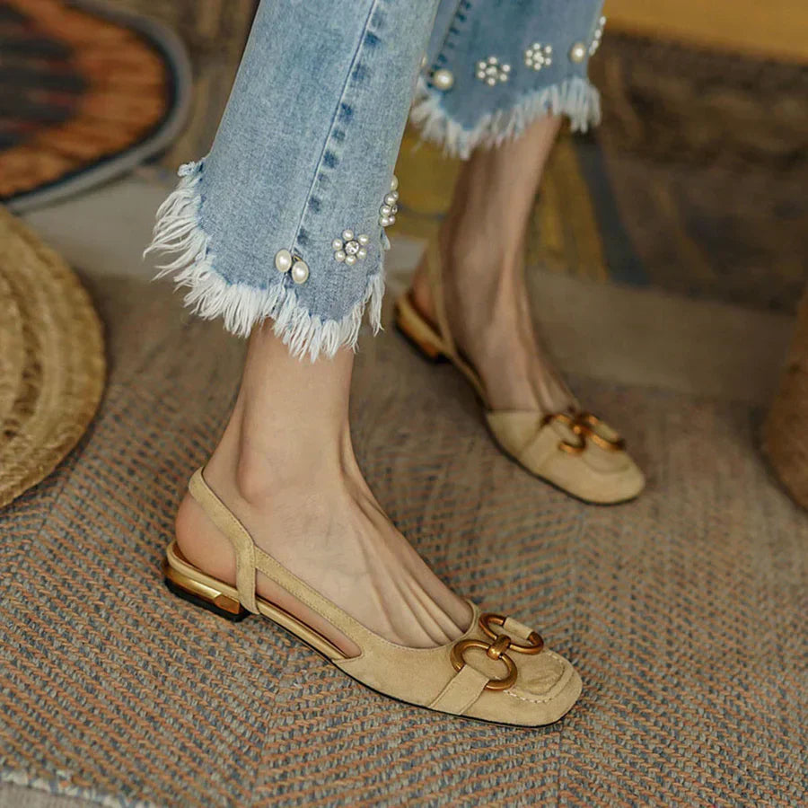 Image of Eva | Women's Slingback Pointed Toe Loafers