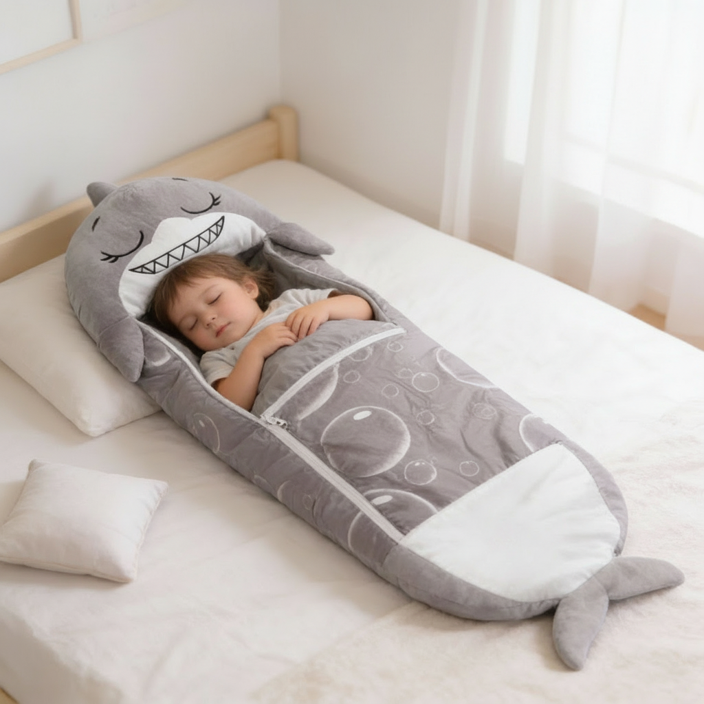 Foldable Kids' Animal-Shaped Sleeping Bag