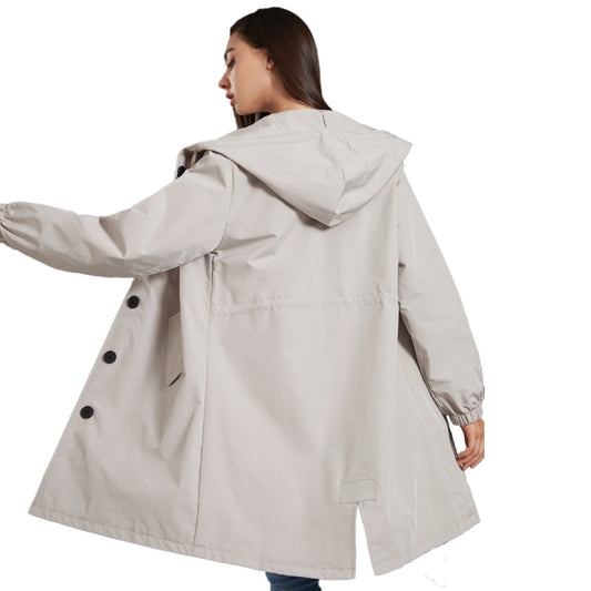 Image of Frances | Women's Hooded A-Line Coat