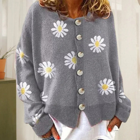 Image of Gail | Women's Oversized Button-Front Cardigan