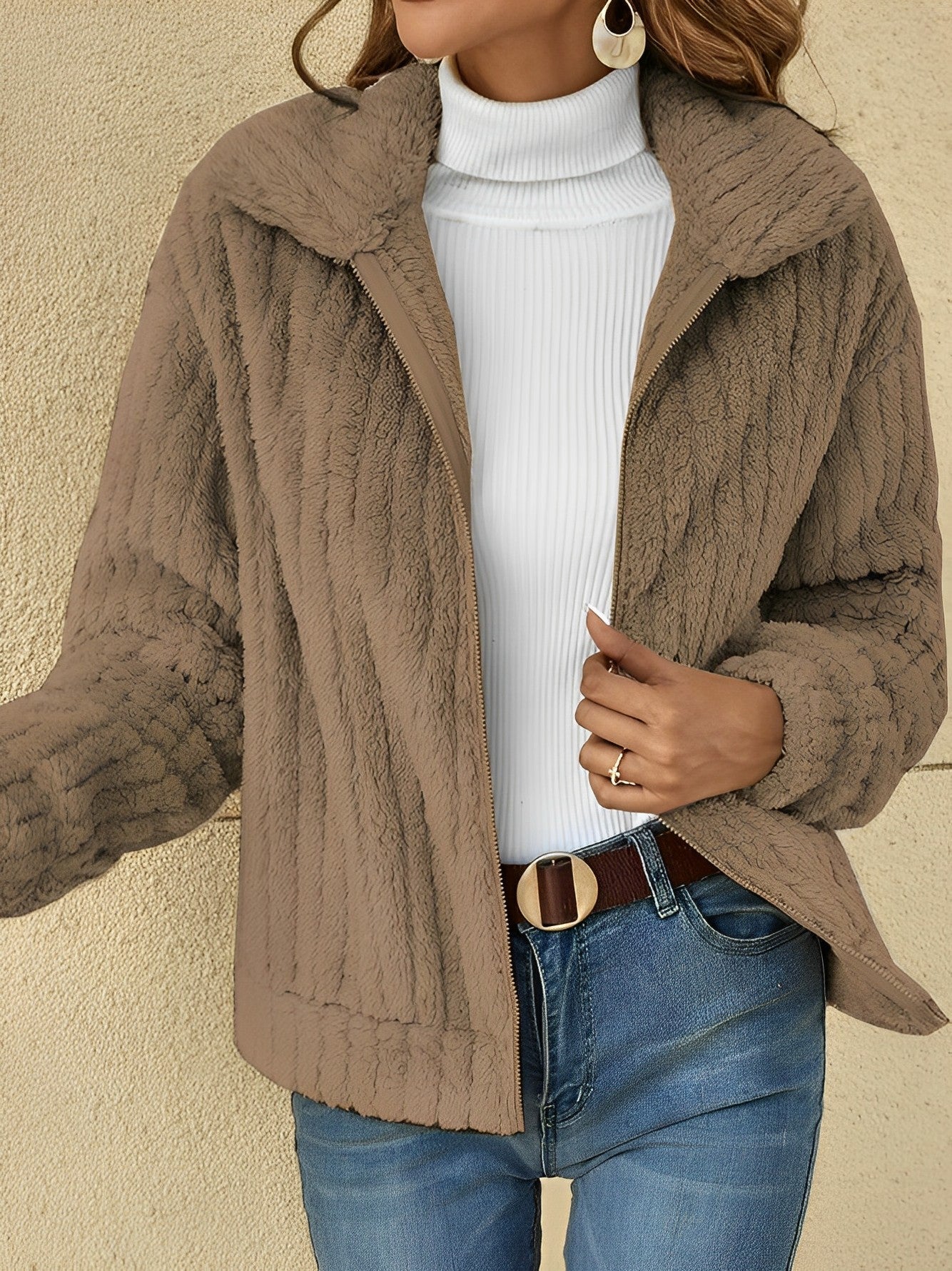 Image of Gloria | Women's Zip-Up Relaxed Fit Jacket