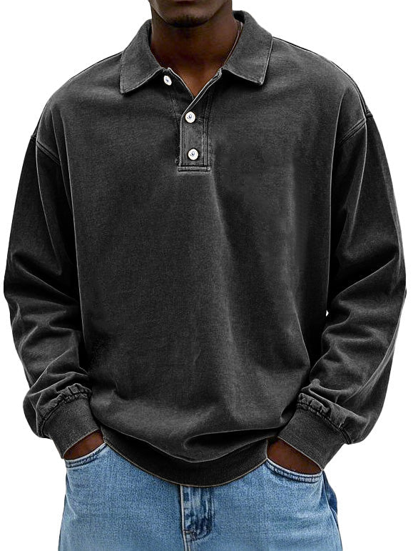 Image of Jordan | Men's Long Sleeve Button-Down Polo Shirt