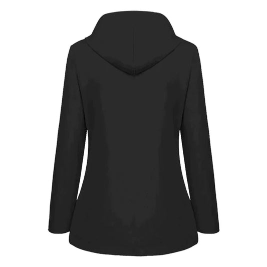Image of Karen | Women's Button Front Hooded Jacket