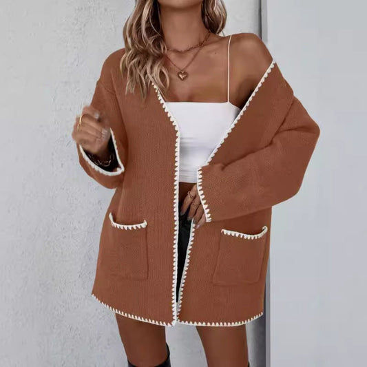Image of Katherine | Women's Open Front Relaxed Fit Cardigan