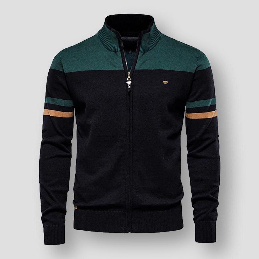 Image of Keegan | Men's Zip-Up Color Block Jacket