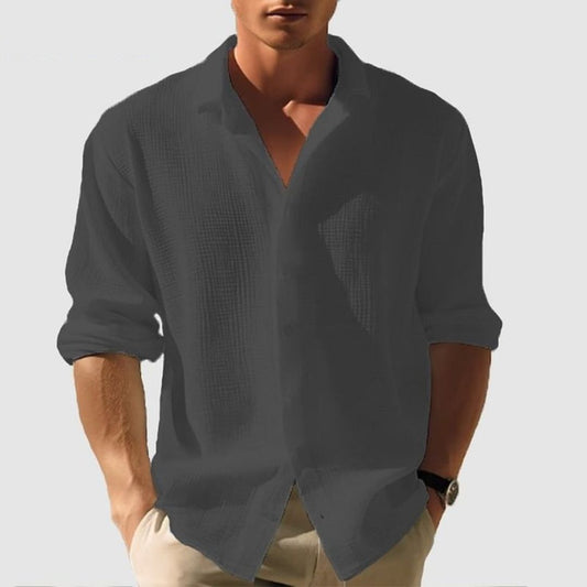 Image of Kelvin | Men's Long Sleeve Button-Down Shirt