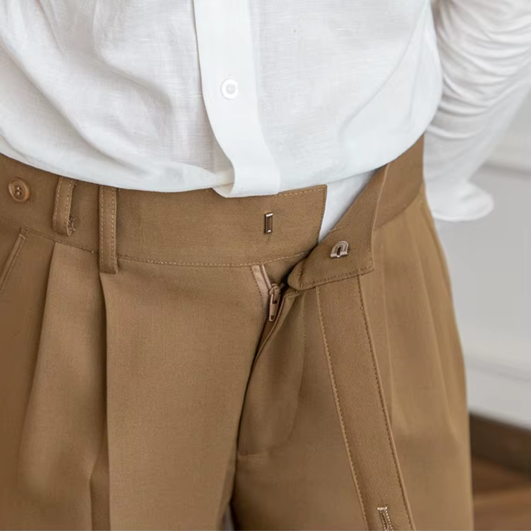 Image of Kelvin | Men's Pleated Dress Pants