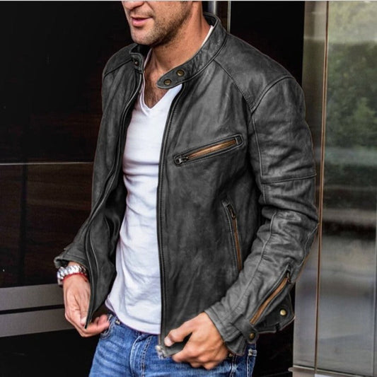 Image of Kelvin | Men's Slim Fit Racer Jacket