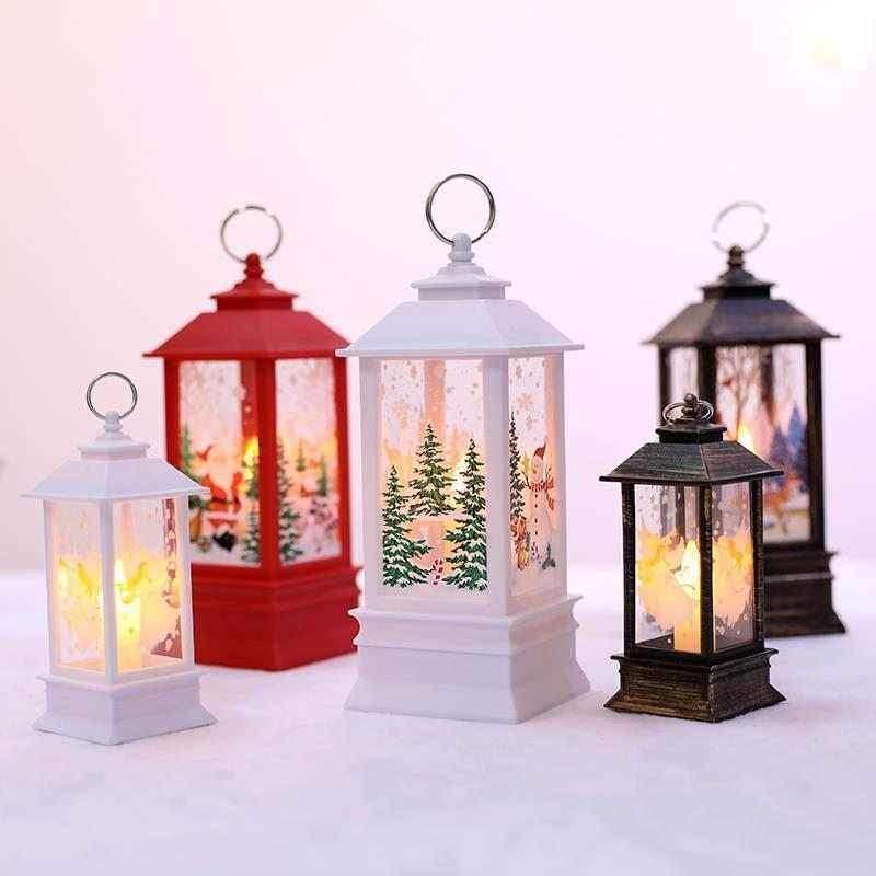 LED Lighted Rotating Christmas Lantern
