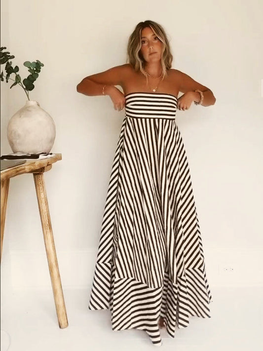 Image of Lilly | Women's Strapless A-Line Maxi Dress