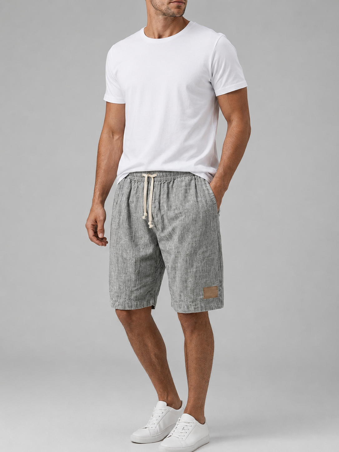 Linen-Look Shorts