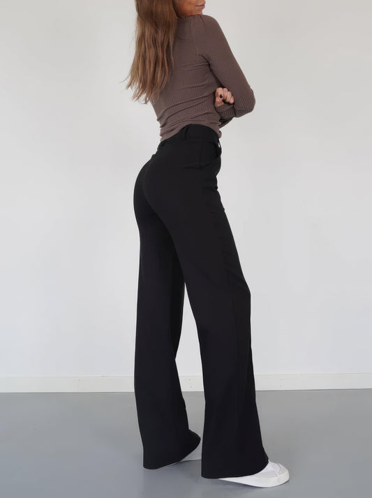 Image of Lisa | Women's High-Waisted Wide Leg Pants