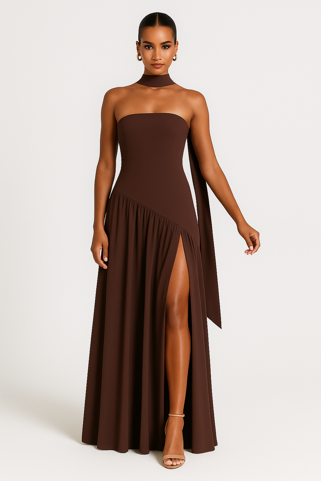 Image of Loretta | Women's Strapless Maxi Dress