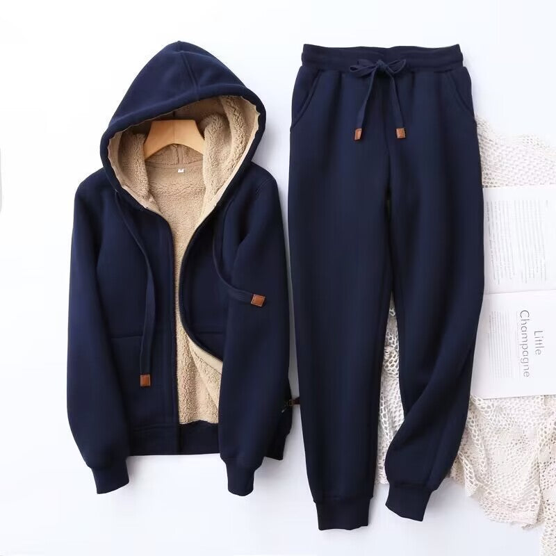 Image of Madeline | Women's Fleece Lined Hooded Jogger Set