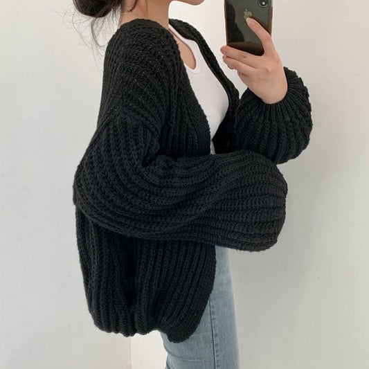 Image of Mae | Women's Oversized Open Front Cardigan