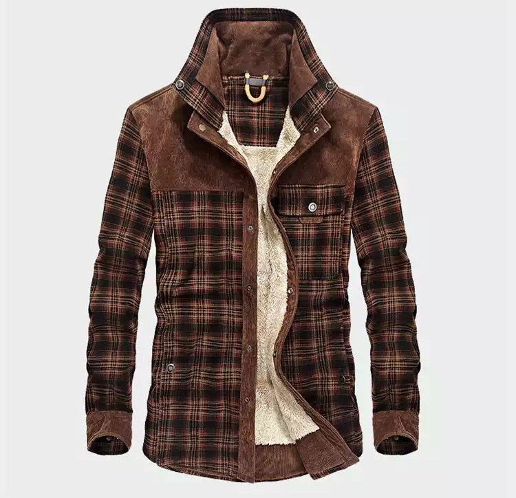 Image of Malcolm | Men's Long Sleeve Plaid Shirt Jacket