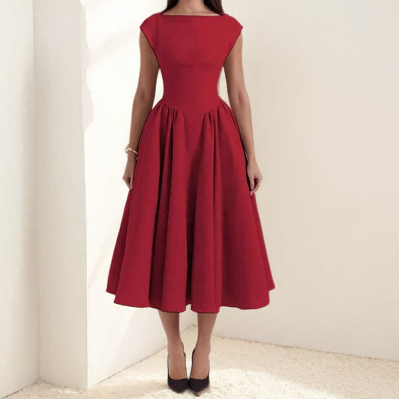 Image of Marissa | Women's Sleeveless A-Line Midi Dress