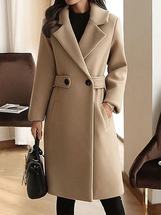 Image of Nancy | Women's Belted Long Coat
