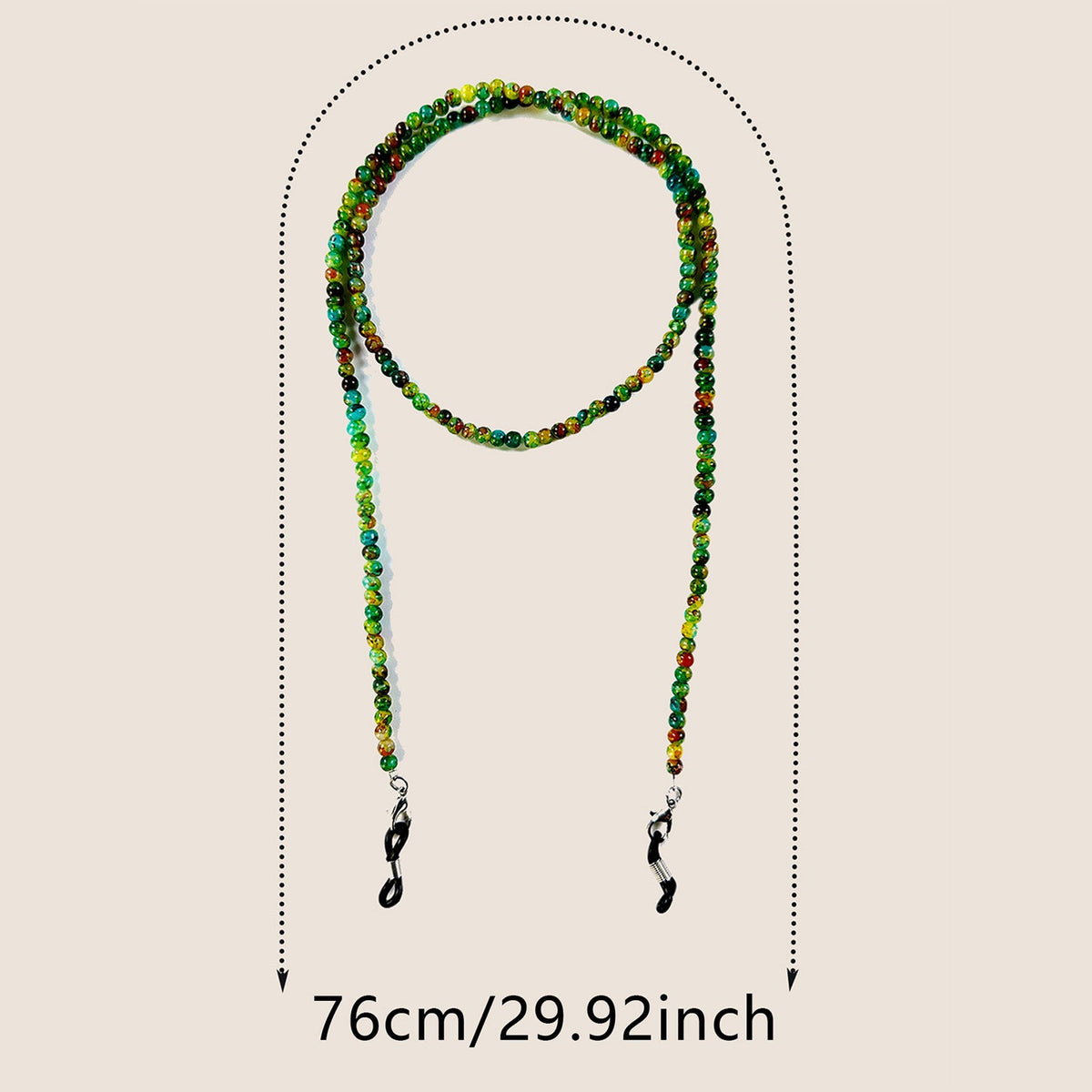 Natural Amethyst Beaded Glasses Chain