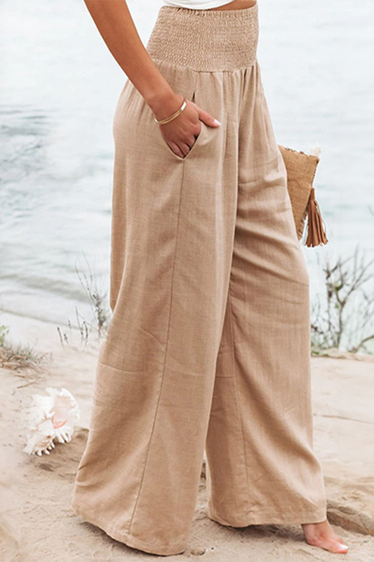 Image of Nina | Women's High-Waisted Wide Leg Pants