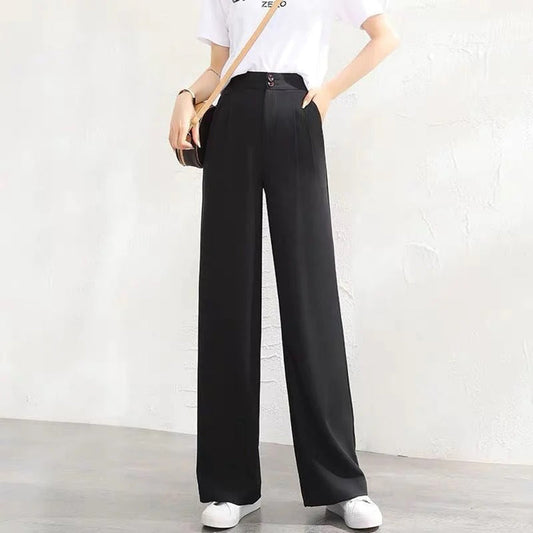 Image of Phyllis | Women's High-Waisted Wide Leg Pants