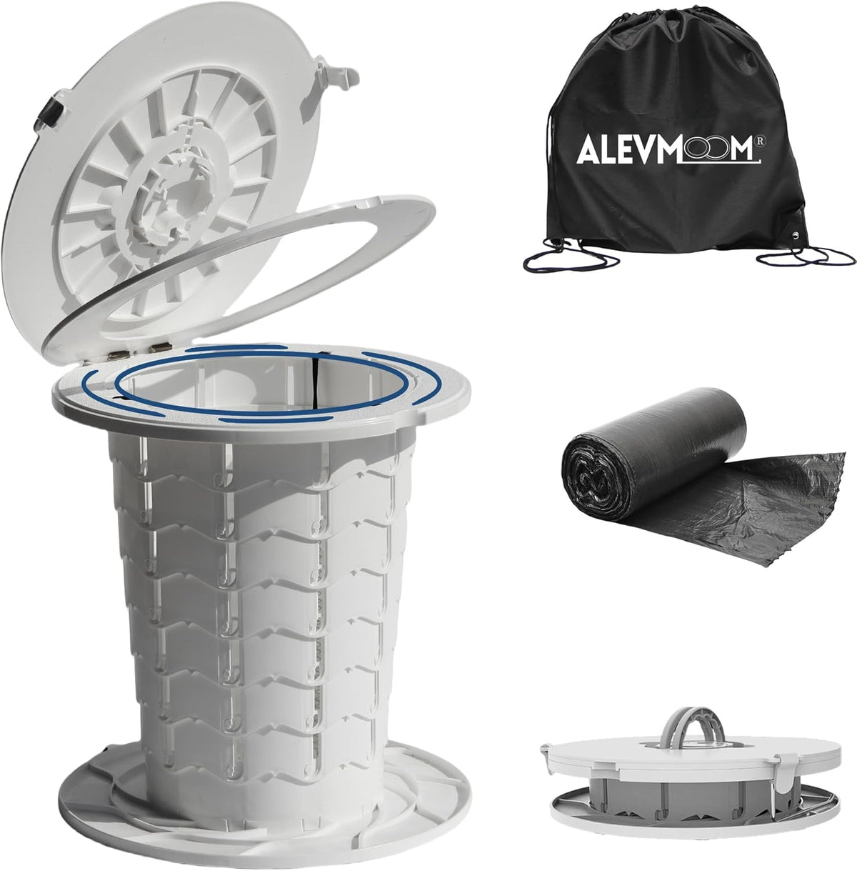 Portable Toilet with Adjustable Height