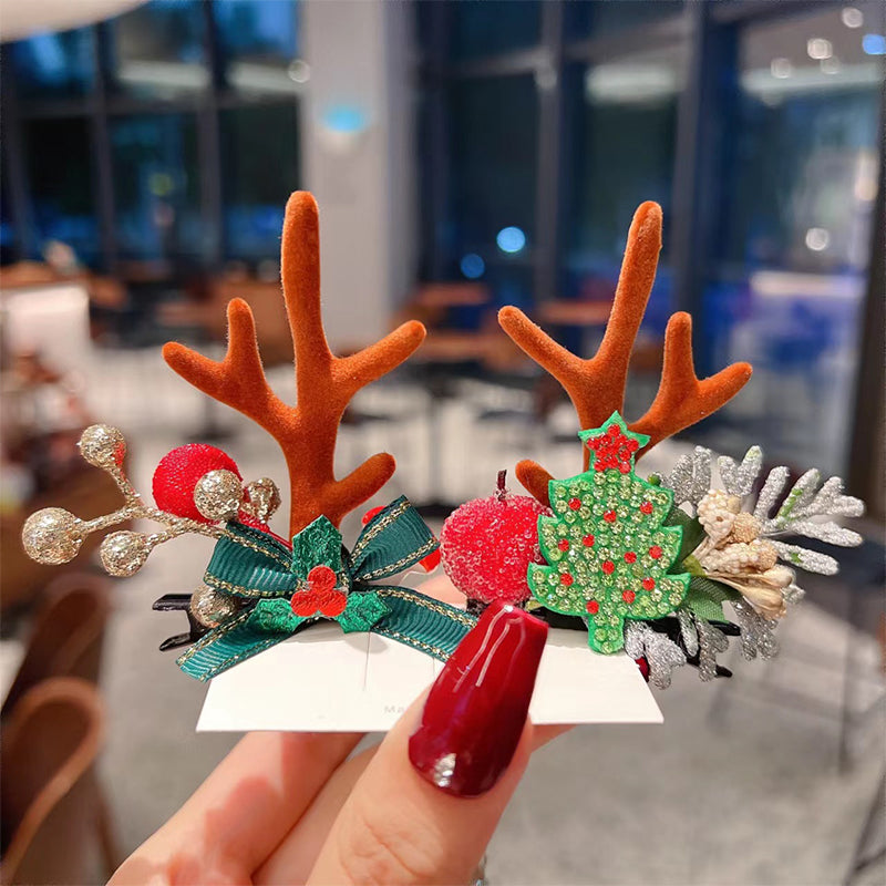 Reindeer Antlers Christmas Hair Clip